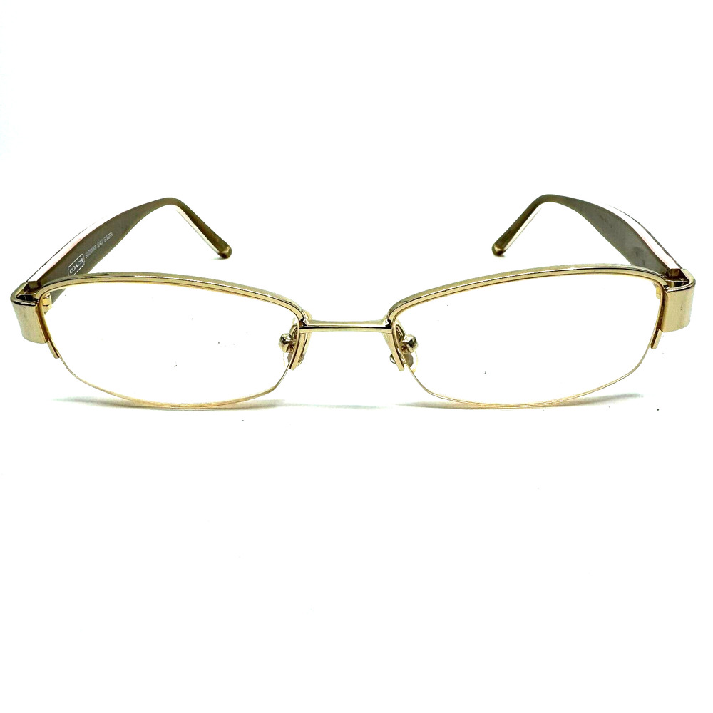 Coach Suzanna 246 Golden Eyeglass Frames Womens Gold Full Rim 135 H10570
